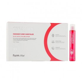 Набор восстанавливающих филлеров с керамидами для волос Farmstay Ceramide Damage Clinic Hair Filler, 10*13 мл