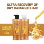 Восстанавливающий шампунь Kerasys Advanced Repair Ampoule Shampoo для поврежденных волос, 600 мл