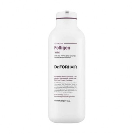 Шампунь Dr.FORHAIR Folligen Silk Shampoo для поврежденных волос, 500 мл