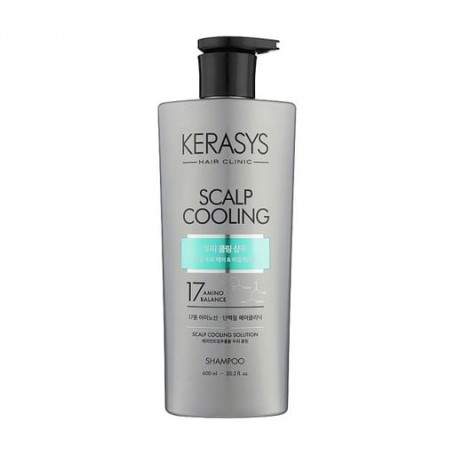 Шампунь Kerasys Hair Clinic Scalp Cooling Clinic Shampoo для жирной кожи головы, 600 мл
