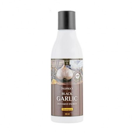 Интенсивный шампунь для волос Deoproce Black Garlic Intensive Energy Shampoo с черным чесноком, 200 мл
