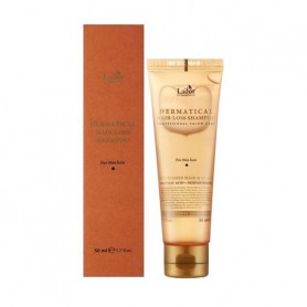 Укрепляющий шампунь La'dor Dermatical Hair-Loss Shampoo For Thin Hair для тонких волос, против выпадения, 50 мл
