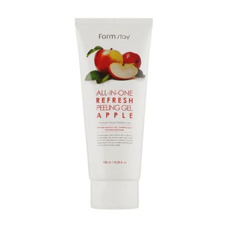 Осветляющий пилинг-гель для лица FarmStay Whitening Peeling Gel Cream Apple с экстрактом яблока, 180 мл