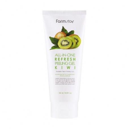 Осветляющий пилинг-гель для лица FarmStay All-In-One Whitening Peeling Gel Kiwi с экстрактом киви, 180 мл