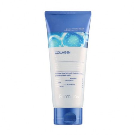 Отшелушивающий пилинг-гель для лица FarmStay Collagen Water Full Moist Peeling Gel с коллагеном, 180 мл