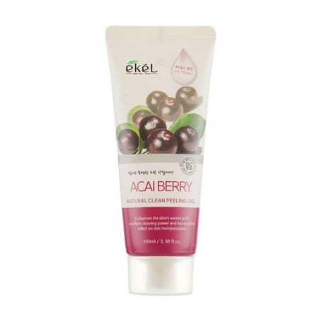 Пилинг-гель для лица Ekel Acai Berry Natural Clean Peeling Gel с экстрактом ягод асаи, 100 мл