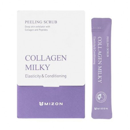 Молочный пилинг-скраб для лица Mizon Collagen Milky Peeling Scrub, 40*5 г