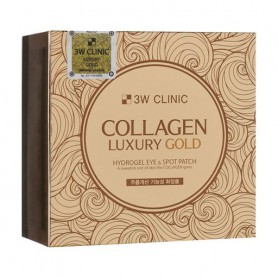 Патчи для кожи вокруг глаз 3W Clinic Collagen & Luxury Gold Eye Patch с коллагеном и золотом, 60 шт