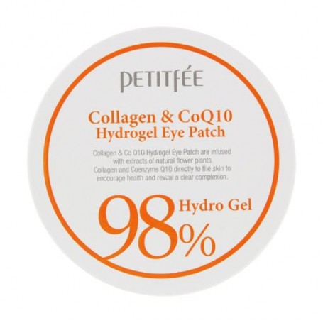 Гидрогелевые патчи для кожи под глазами Petitfee &amp Koelf Collagen &amp Co Q10 Hydrogel Eye Patch с коллагеном и коэнзимом, 60