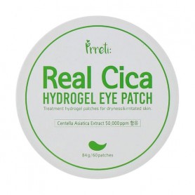 Успокаивающие гидрогелевые патчи для кожи вокруг глаз Prreti Real Cica Hydrogel Eye Patch, 60 шт, 84 г