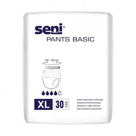 Подгузники-трусы для взрослых Seni Pants Basic размер Extra Large, 30 шт