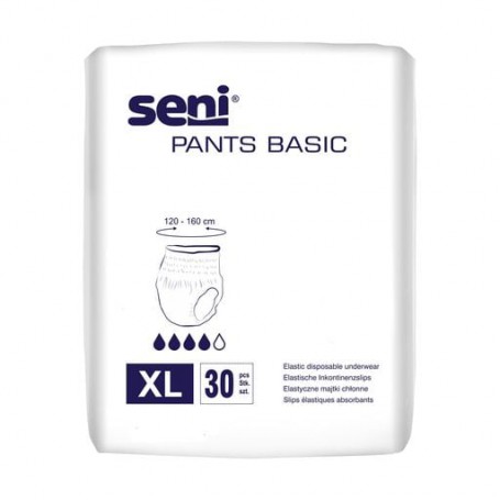 Подгузники-трусы для взрослых Seni Pants Basic размер Extra Large, 30 шт