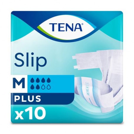 Урологические подгузники для взрослых TENA Slip Plus, размер M, 10 шт