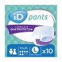 Подгузники-трусы для взрослых ID Plus Pants, размер Large (100-145 см), 10 шт