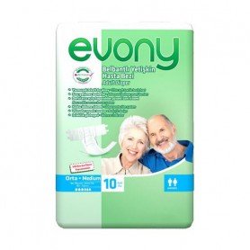 Подгузники для взрослых Evony 2 Medium (80-130 см), 10 шт