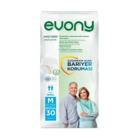 Подгузники-трусы для взрослых Evony 2 Medium, 30 шт