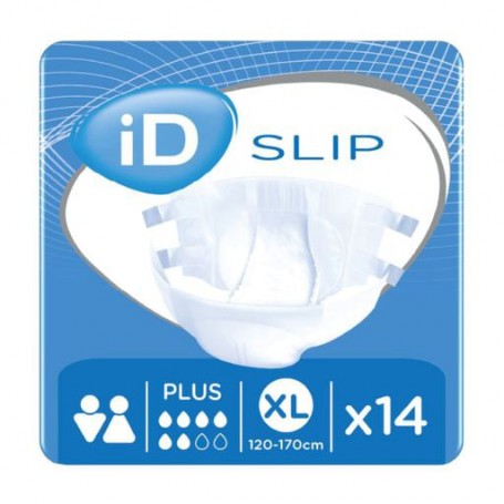 Подгузники для взрослых ID Slip Plus, размер Extra Large (120-170 см), 14 шт