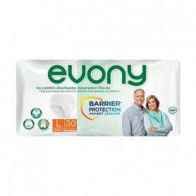 Подгузники-трусы для взрослых Evony 3 Large, 30 шт
