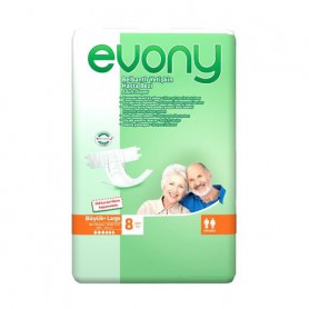 Подгузники для взрослых Evony 3 Large (100-150 см), 8 шт
