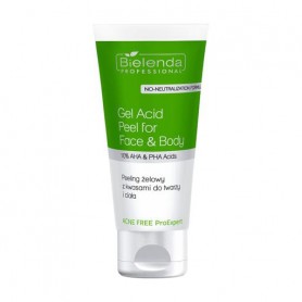 Гель-пилинг для лица и тела Bielenda Professional Acne Free Expert Gel Acid Peel For Face & Body с кислотами, 150 мл
