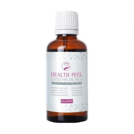 Гликолевый пилинг для лица Health Peel Glycolic Peel 40%, pH 1.6, 30 мл
