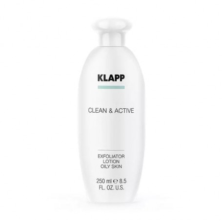 Эксфолиатор для жирной кожи лица Klapp Clean & Active Exfoliator Lotion Oily Skin, 250 мл