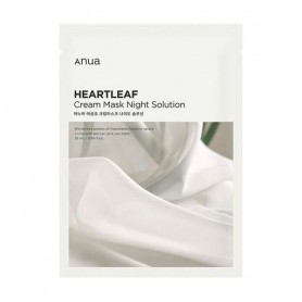 Успокаивающая ночная тканевая маска для лица Anua Heartleaf Cream Mask Night Solution с экстрактом гутуинии, 25 мл