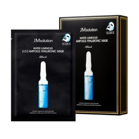 Концентрированная суперувлажняющая тканевая маска для лица JMsolution Water Luminous S.O.S Ampoule Hyaluronic Mask, 10 шт
