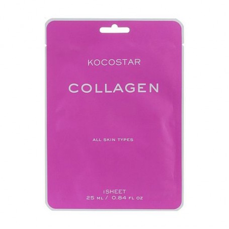 Тканевая антивозрастная маска для лица Kocostar Collagen Mask с коллагеном, 25 мл