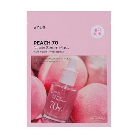 Тканевая маска для лица Anua Peach 70 Niacin Serum Mask, 25 г