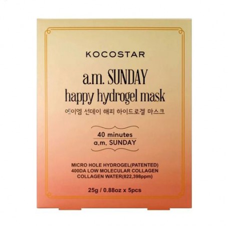 Гидрогелевая маска для лица Kocostar Premium A.M Sunday Happy Hydrogel Mask, 5*25 г