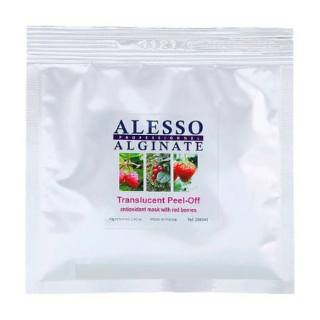 Альгинатная маска для лица Alesso Professionnel Alginate Peel-Off Face Mask с красными ягодами, антиоксидантная, 40 г