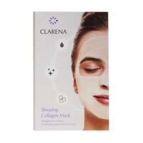 Тонизирующая ночная маска для лица Clarena Sleeping Collagen Mask с коллагеном, 1*5 мл