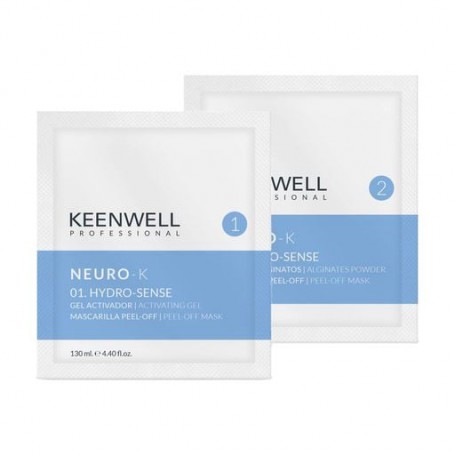 Увлажняющая регенерирующая альгинатная маска для лица Keenwell Neuro-K Hydro Sense 01, 130 мл + 15 г