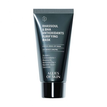 Очищающая маска для лица Allies Of Skin Rhassoul & BHA Antioxidants Purifying Mask, 50 мл