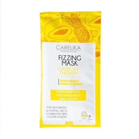 Пенная маска для лица Carelika Fizzing Mask Carboxy Therapy с эффектом карбокситерапии, 20 г