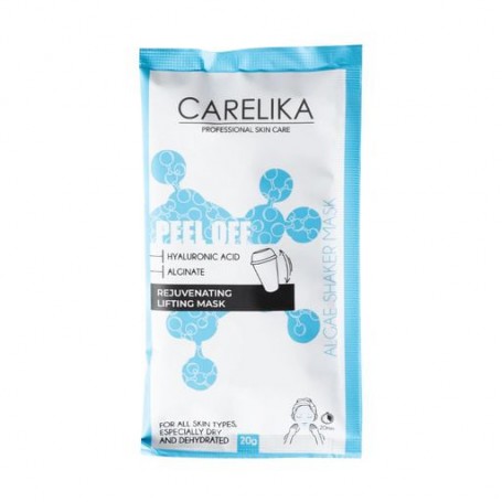 Альгинатная маска-шейкер для лица Carelika Peel Off Algae Shaker Mask Hyaluronic Acid с гиалуроновой кислотой, 20 г