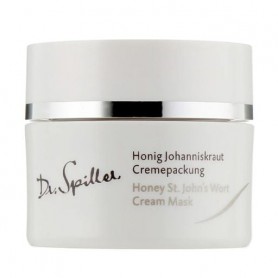 Увлажняющая и успокаивающая крем-маска для лица Dr. Spiller Honey St. John's Wort Cream Mask с маслом зверобоя, 50 мл