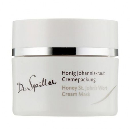 Увлажняющая и успокаивающая крем-маска для лица Dr. Spiller Honey St. John's Wort Cream Mask с маслом зверобоя, 50 мл