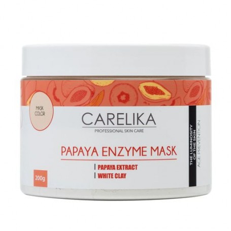 Энзимная маска для лица Carelika Papaya Enzyme Mask с экстрактом папайи, 200 г