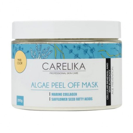 Альгинатная маска для лица Carelika Algae Peel Off Mask Marine Collagen на основе водорослей с морским коллагеном, 200 г