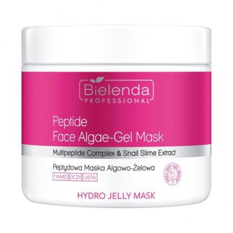 Водорослево-гелевая маска для лица Bielenda Professional Hydro Jelly Mask Peptide Face Algae-Gel Mask с пептидами, 190 г