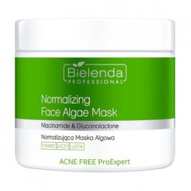 Нормализующая маска для лица Bielenda Professional Acne Free Pro Expert Normalizing Face Algae Mask из водорослей, 160 г
