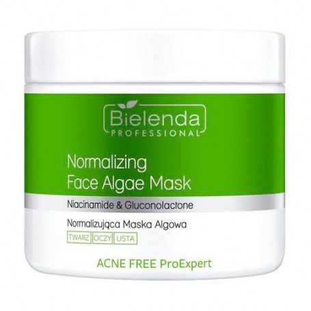 Нормализующая маска для лица Bielenda Professional Acne Free Pro Expert Normalizing Face Algae Mask из водорослей, 160 г