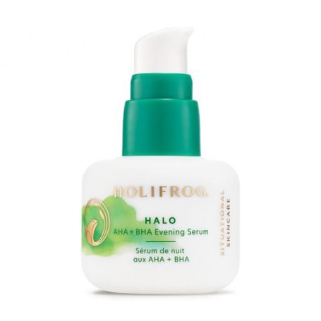 Ночная сыворотка для лица HoliFrog Halo AHA + BHA Evening Serum с AHA и BHA кислотами, 30 мл