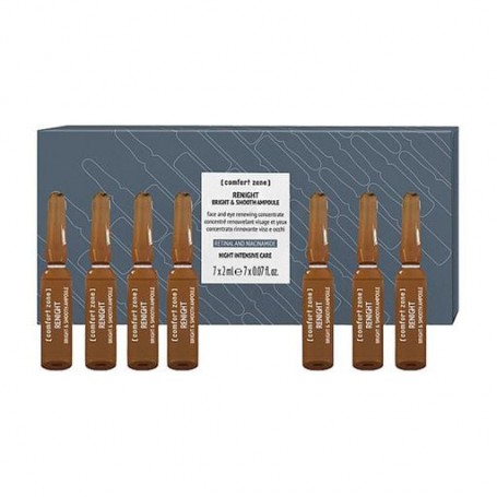 Ампулы для лица Comfort Zone Renight Bright &amp Smooth Ampoule Сияние и гладкость, 7*2 мл