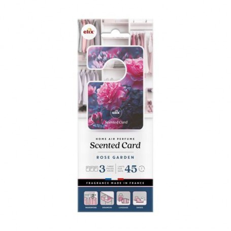 Ароматическая карточка для гардероба Elix Scented Card Rose Garden, 3 шт