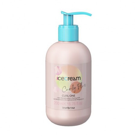 Молочко для укладки кудрявых волос Inebrya Ice Cream Curly Plus Curl One 15 in 1, 200 мл