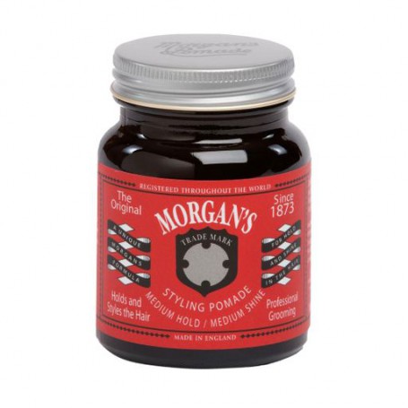 Мужская помада для укладки волос Morgan's Styling Pomade Medium Hold Medium Shine Средняя фиксация и блеск, 100 г