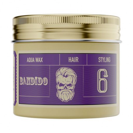 Мужской воск для укладки волос Bandido Aqua Wax Hair Styling Medium Violetta фиксация 6, на водной основе, 125 мл
